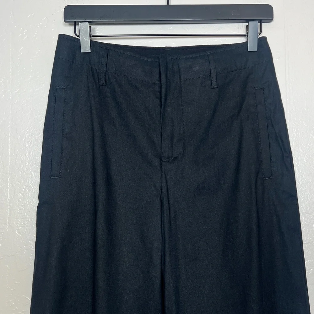 RAG & BONE Women’s Size 4 Black Dylan Cropped Linen Pants